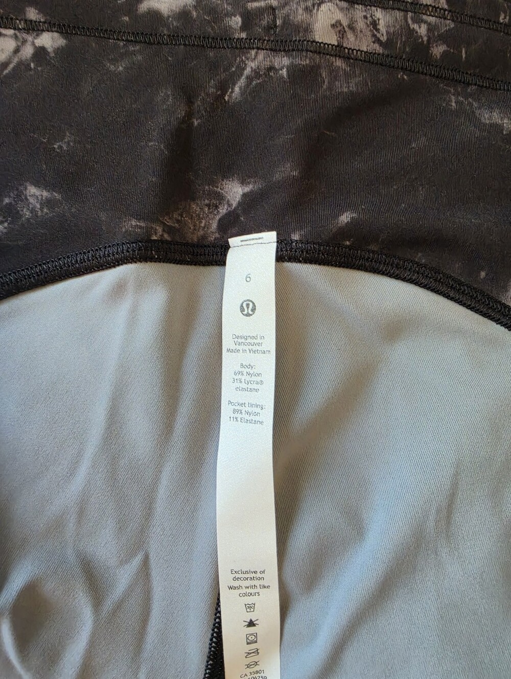 lululemon athletica - Swift Speed HR Crop 21" AQMB aqualia Multi Size 6 NWT - Picture 6 of 7